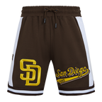MLB SAN DIEGO PADRES SCRIPT TAIL SHORT EN MAILLE DOUBLE 2.0 POUR HOMME (BRUN)