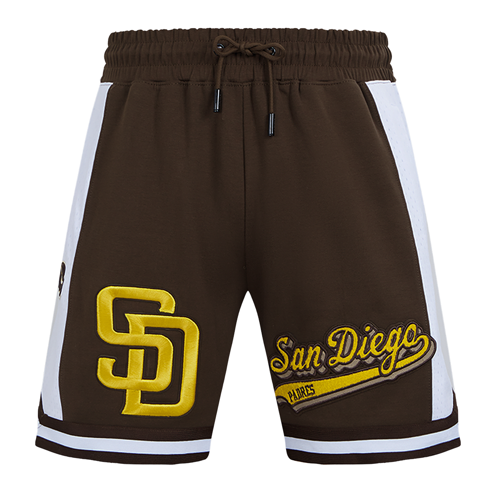 MLB SAN DIEGO PADRES SCRIPT TAIL SHORT EN MAILLE DOUBLE 2.0 POUR HOMME (BRUN)