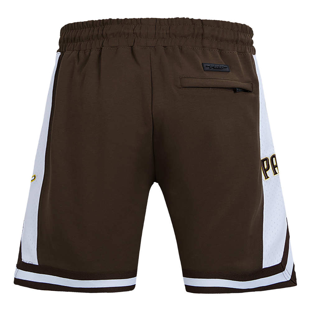 MLB SAN DIEGO PADRES SCRIPT TAIL SHORT EN MAILLE DOUBLE 2.0 POUR HOMME (BRUN)
