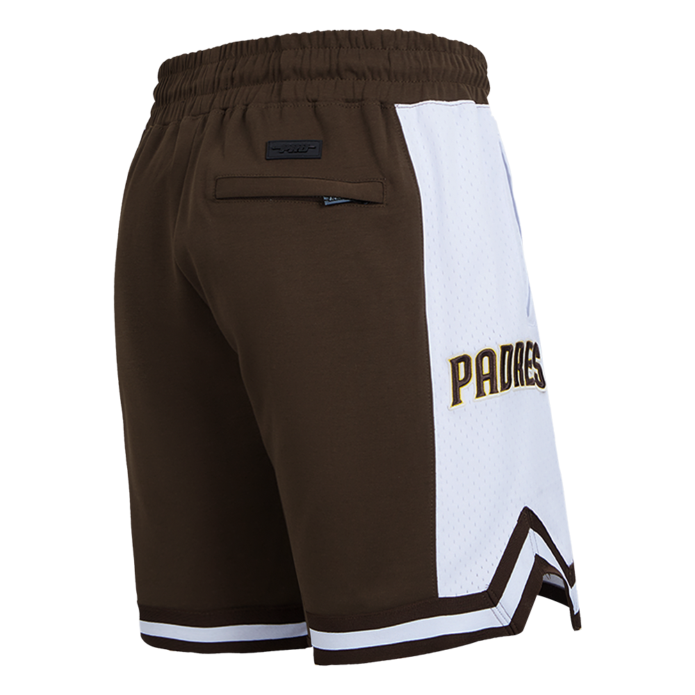 MLB SAN DIEGO PADRES SCRIPT TAIL SHORT EN MAILLE DOUBLE 2.0 POUR HOMME (BRUN)