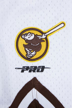 MLB SAN DIEGO PADRES SCRIPT TAIL SHORT EN MAILLE DOUBLE 2.0 POUR HOMME (BRUN)