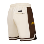 MLB SAN DIEGO PADRES SCRIPT TAIL SHORT EN MAILLE DOUBLE 2.0 POUR HOMME (COQUILLE D'ŒUF/BRUN)