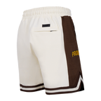 MLB SAN DIEGO PADRES SCRIPT TAIL SHORT EN MAILLE DOUBLE 2.0 POUR HOMME (COQUILLE D'ŒUF/BRUN)