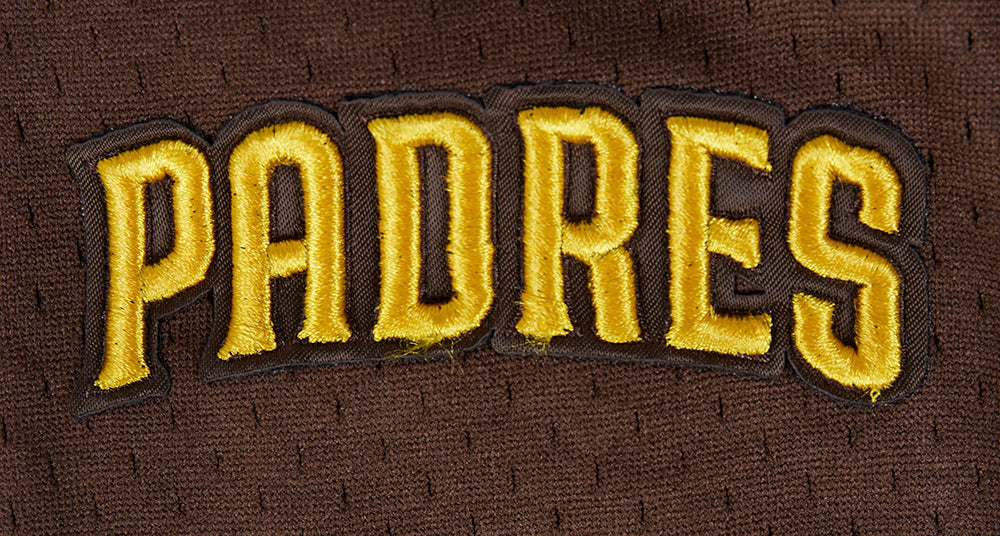 MLB SAN DIEGO PADRES SCRIPT TAIL SHORT EN MAILLE DOUBLE 2.0 POUR HOMME (COQUILLE D'ŒUF/BRUN)