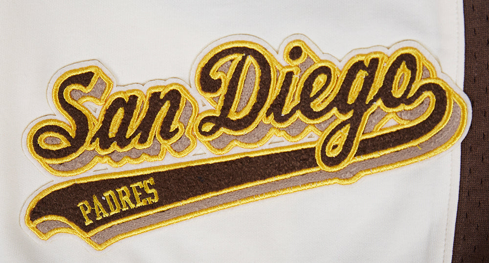 MLB SAN DIEGO PADRES SCRIPT TAIL SHORT EN MAILLE DOUBLE 2.0 POUR HOMME (COQUILLE D'ŒUF/BRUN)
