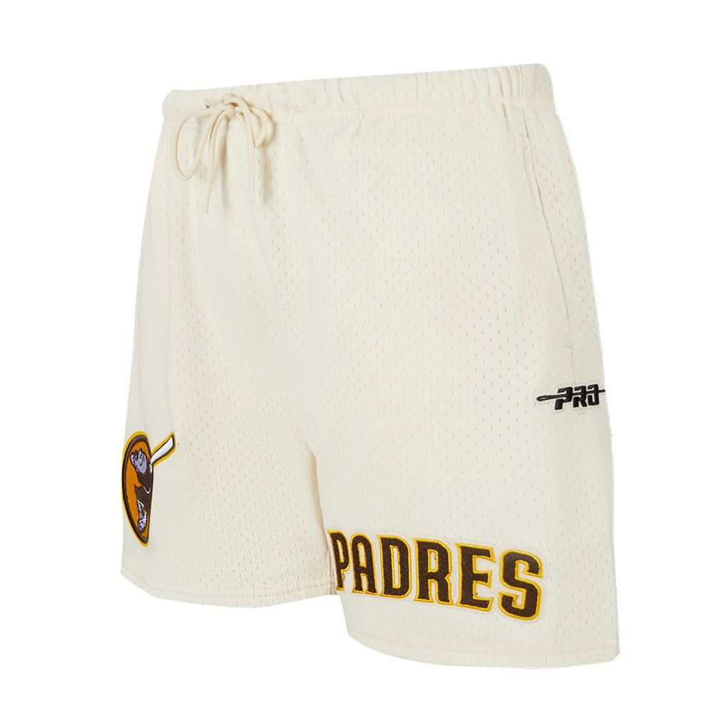 MLB SAN DIEGO PADRES SOUVENIR SHORT EN FILET POUR HOMME (COQUILLE D'ŒUF)