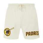 MLB SAN DIEGO PADRES SOUVENIR SHORT EN FILET POUR HOMME (COQUILLE D'ŒUF)