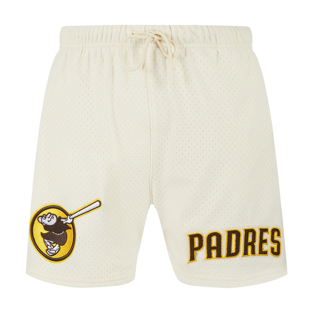MLB SAN DIEGO PADRES SOUVENIR SHORT EN FILET POUR HOMME (COQUILLE D'ŒUF)