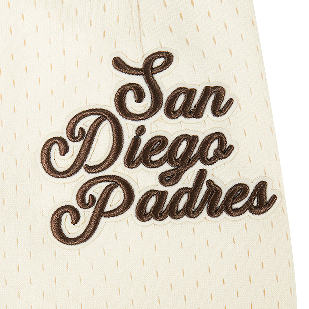 MLB SAN DIEGO PADRES SOUVENIR SHORT EN FILET POUR HOMME (COQUILLE D'ŒUF)