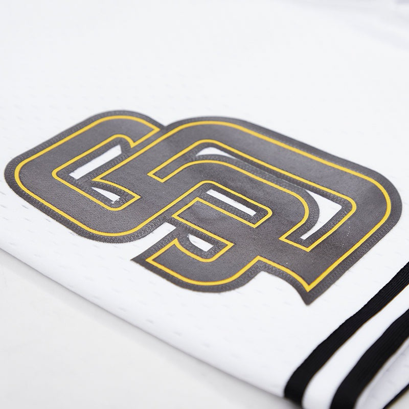 MLB SAN DIEGO PADRES LOGO MEN'S MESH SHORT (WHITE / BLACK / WHTE)