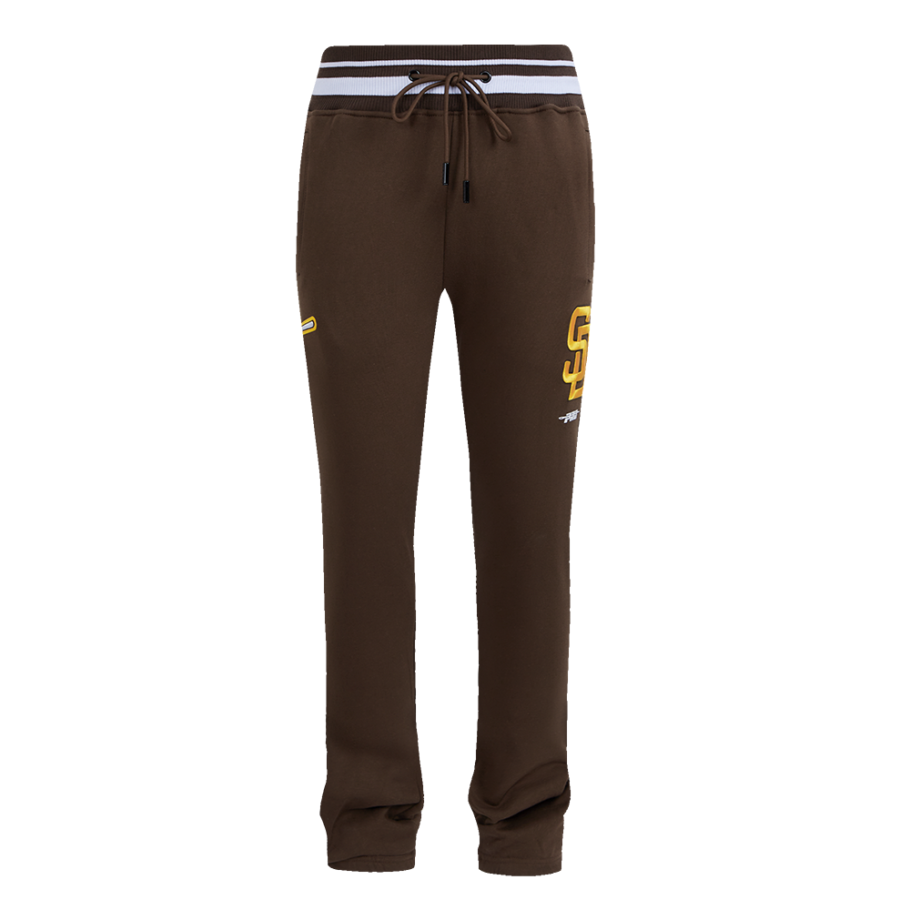 MLB SAN DIEGO PADRES SCRIPT TAIL PANTALON OUATÉ EN MOLLETON CÔTELÉ POUR HOMME (BRUN)