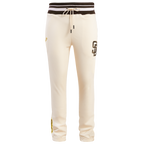 MLB SAN DIEGO PADRES SCRIPT TAIL PANTALON OUATÉ EN MOLLETON CÔTELÉ POUR HOMME (COQUILLE D'ŒUF/BRUN)