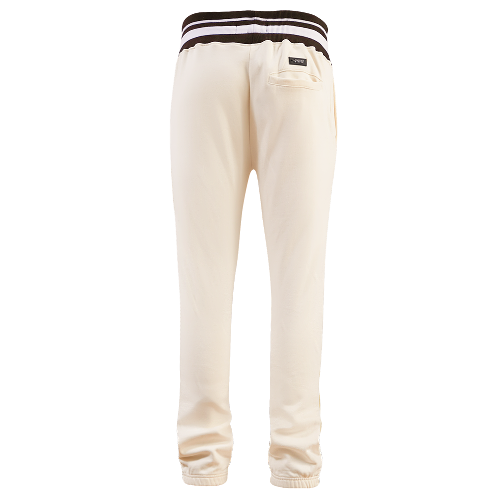 MLB SAN DIEGO PADRES SCRIPT TAIL PANTALON OUATÉ EN MOLLETON CÔTELÉ POUR HOMME (COQUILLE D'ŒUF/BRUN)