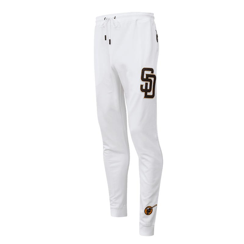 MLB SAN DIEGO PADRES CLASSIC CHENILLE MEN'S JOGGER (WHITE)