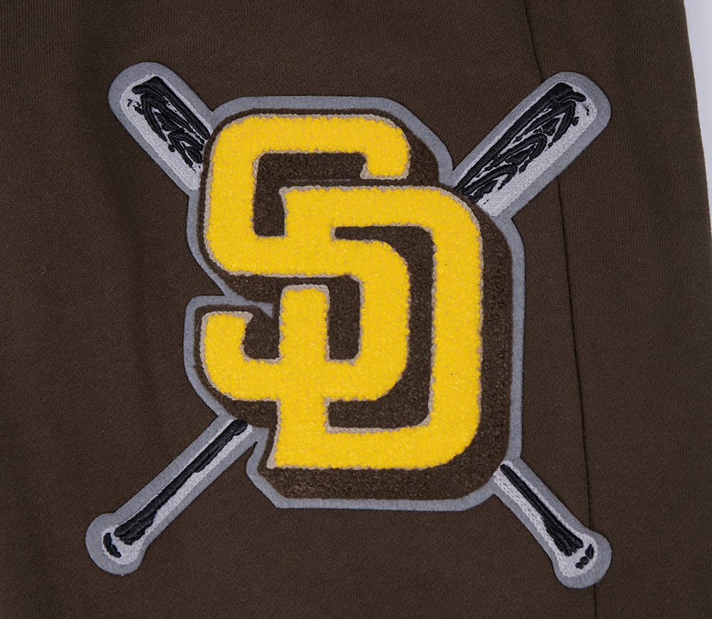 MLB SAN DIEGO PADRES MASH UP PANTALON OUATÉ EN MOLLETON CÔTELÉ POUR HOMME (BRUN)