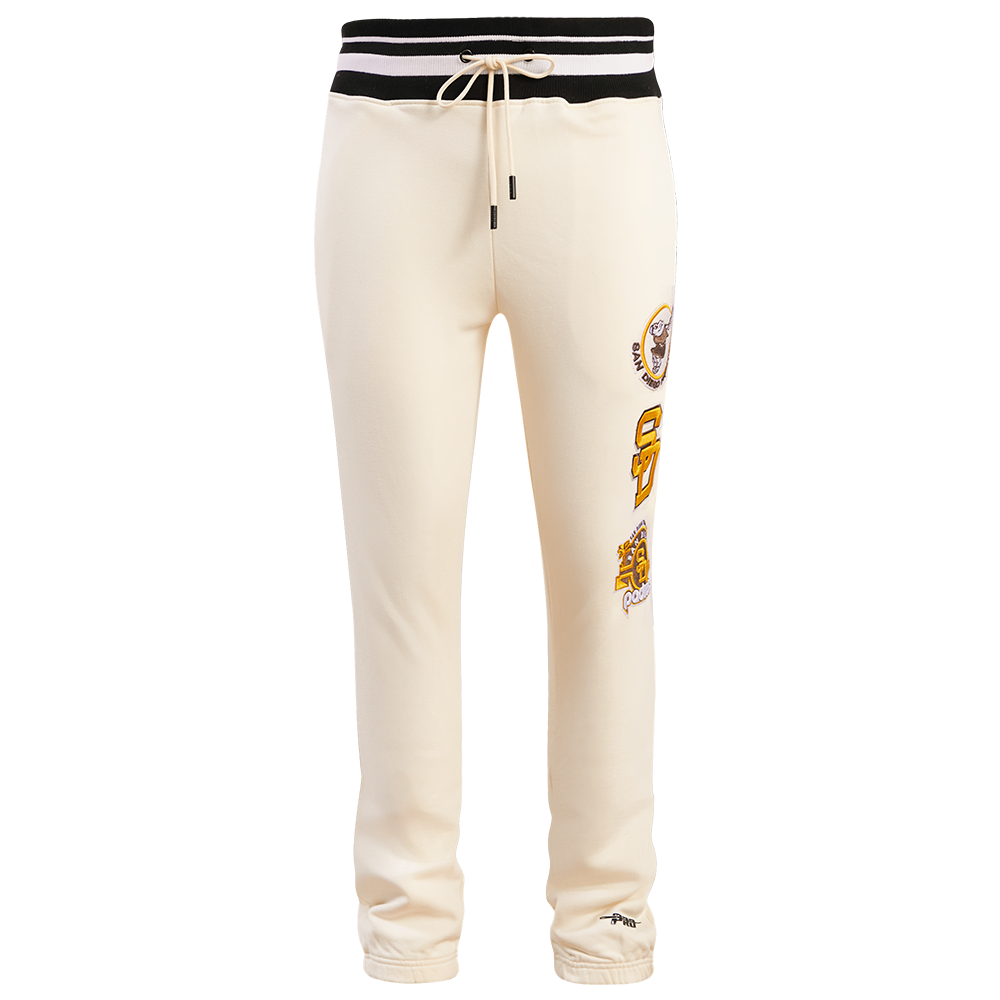 MLB SAN DIEGO PADRES RETRO CLASSIC MEN'S SWEATPANT (EGGSHELL/BLACK)