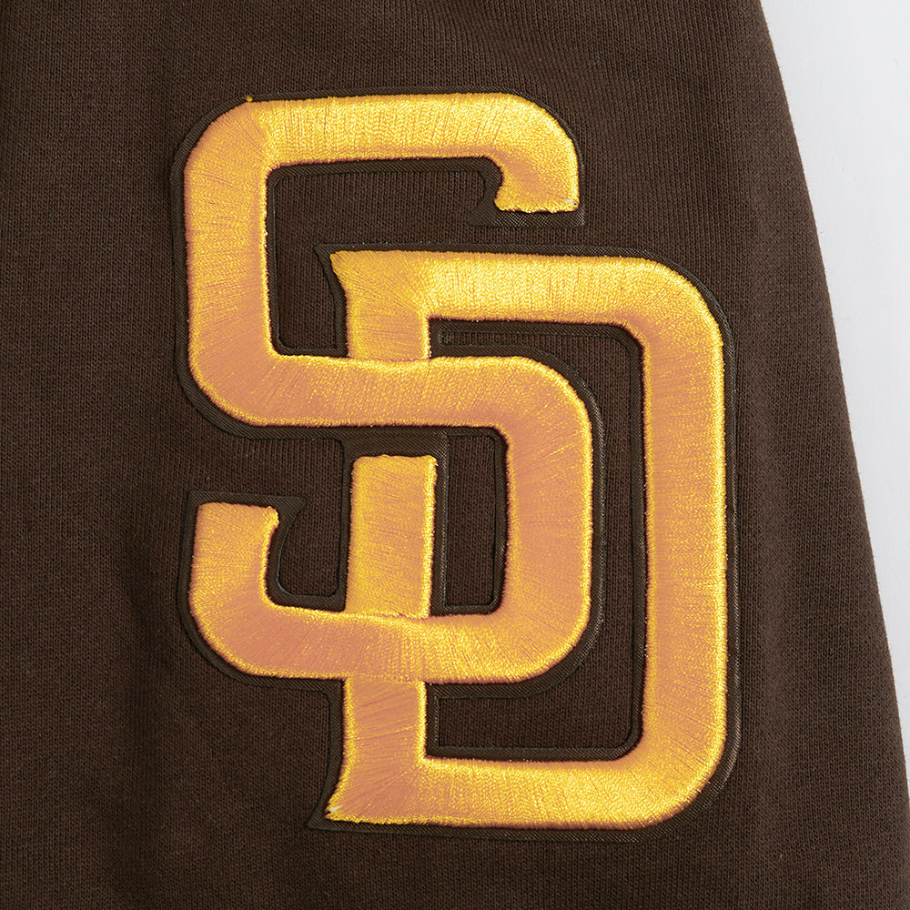 MLB SAN DIEGO PADRES TEAM PENNANTS MEN'S PULLOVER HOODIE (BROWN)