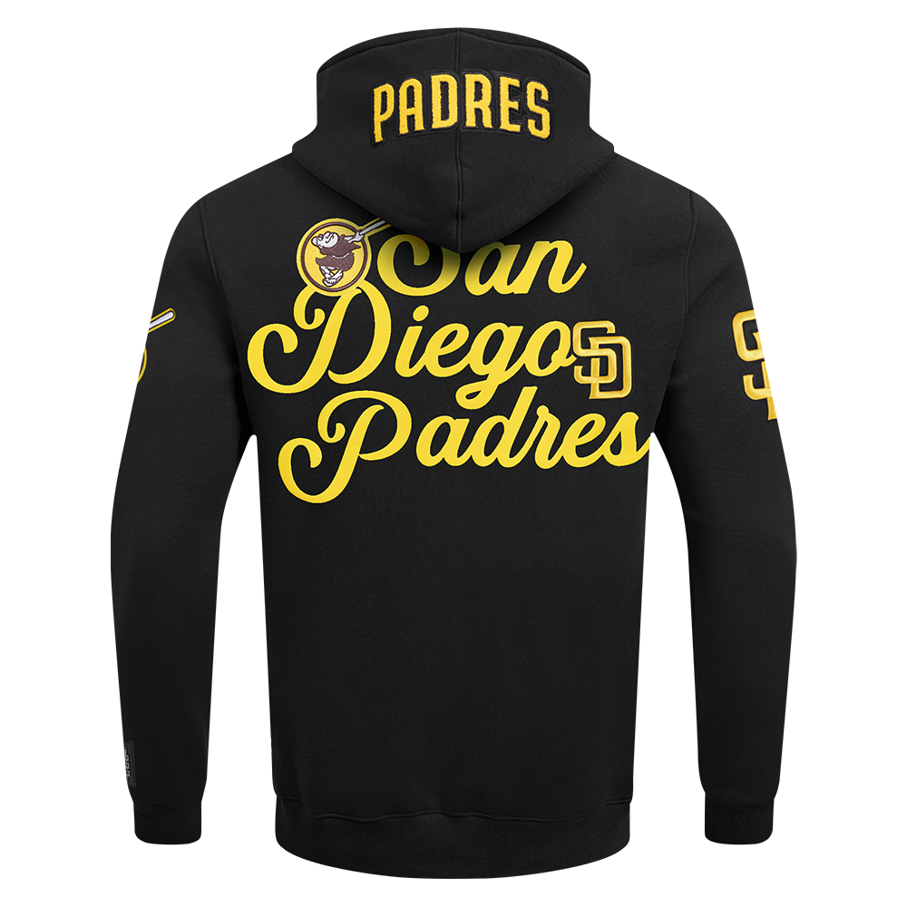 MLB SAN DIEGO PADRES SOUVENIR MEN'S FLC PO HOODIE (BLACK)