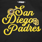 MLB SAN DIEGO PADRES SOUVENIR MEN'S FLC PO HOODIE (BLACK)