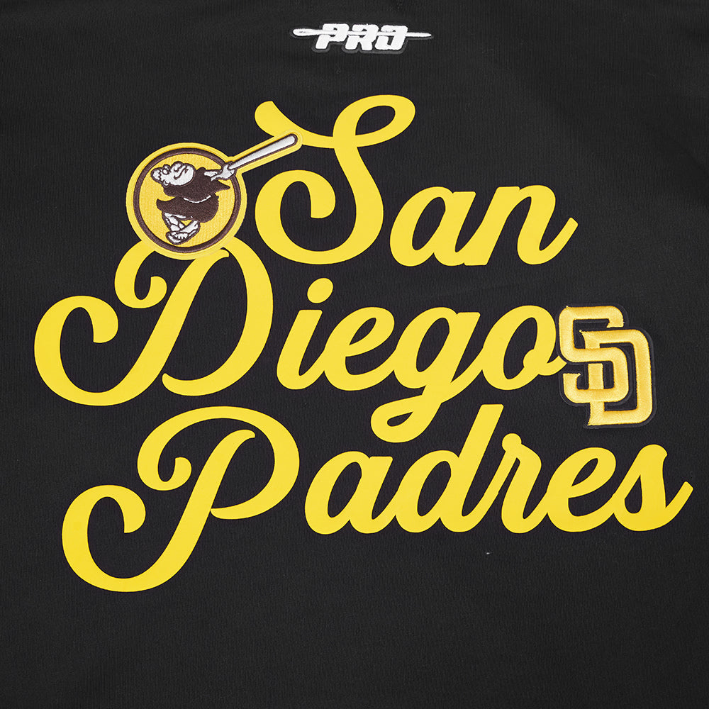 MLB SAN DIEGO PADRES SOUVENIR MEN'S FLC PO HOODIE (BLACK)