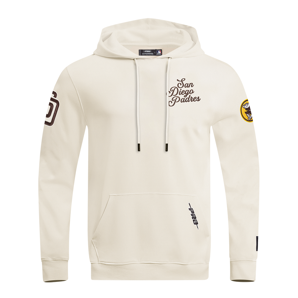 MLB SAN DIEGO PADRES SOUVENIR MEN'S FLC PO HOODIE (EGGSHELL)