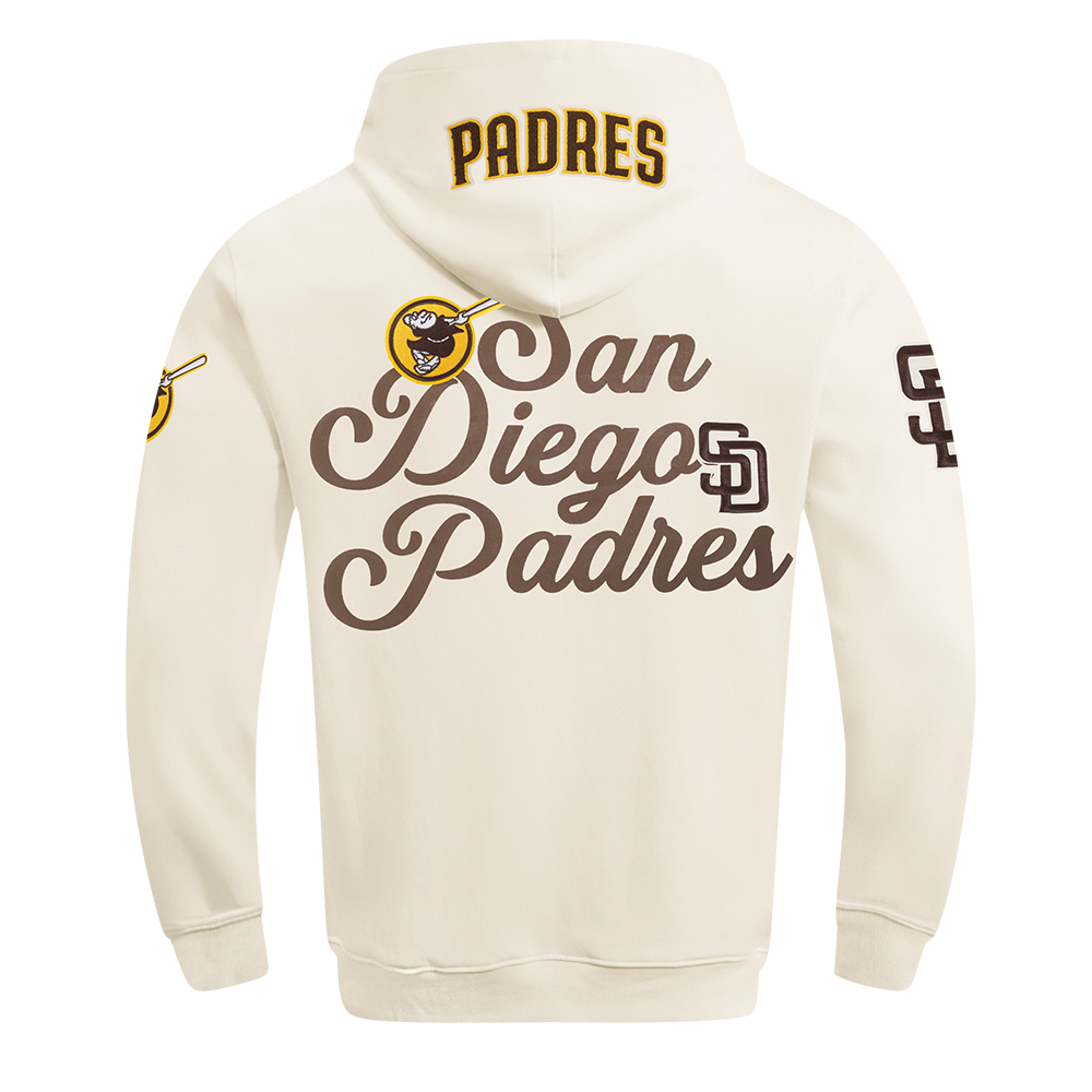 MLB SAN DIEGO PADRES SOUVENIR MEN'S FLC PO HOODIE (EGGSHELL)