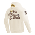 MLB SAN DIEGO PADRES SOUVENIR MEN'S FLC PO HOODIE (EGGSHELL)