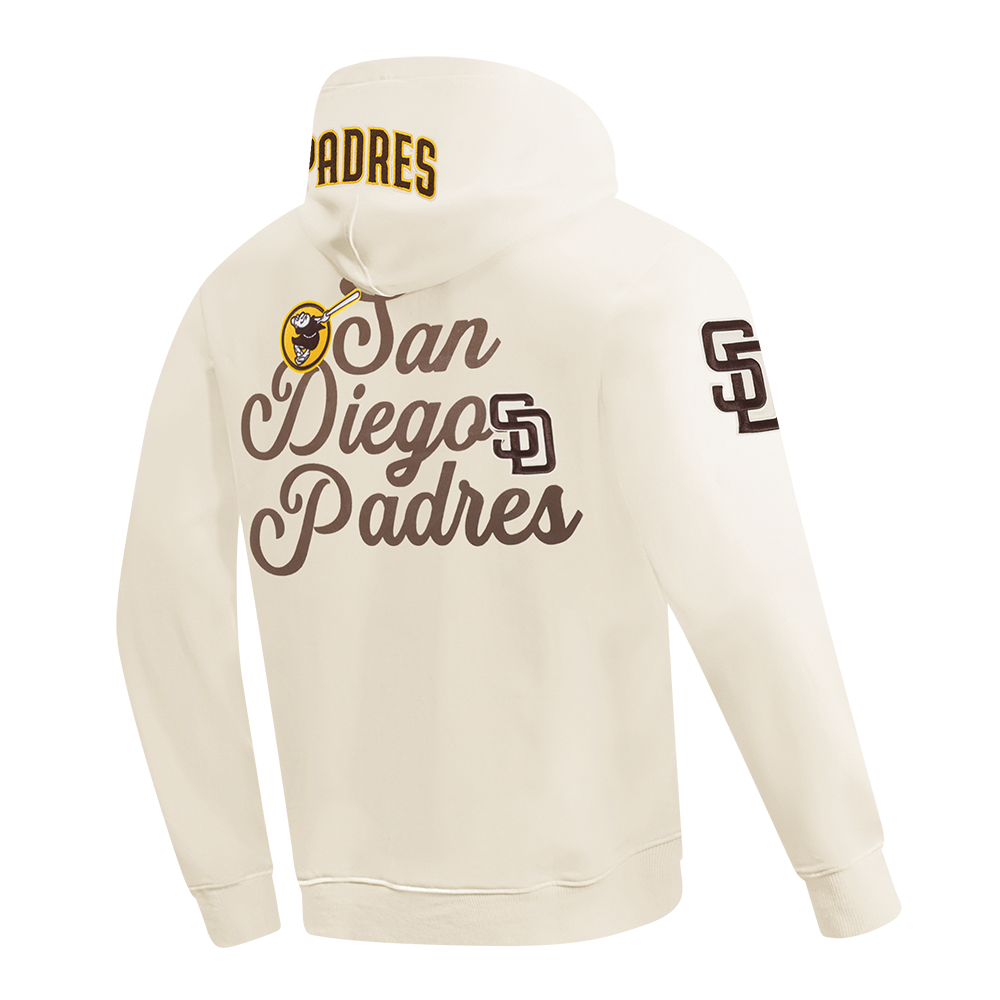 MLB SAN DIEGO PADRES SOUVENIR MEN'S FLC PO HOODIE (EGGSHELL)