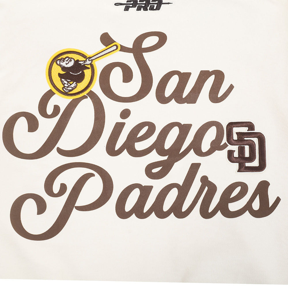 MLB SAN DIEGO PADRES SOUVENIR MEN'S FLC PO HOODIE (EGGSHELL)