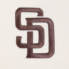 MLB SAN DIEGO PADRES LIVING LARGE MEN'S DROP SHOULDER FLC PO HOODIE (EGGSHELL)