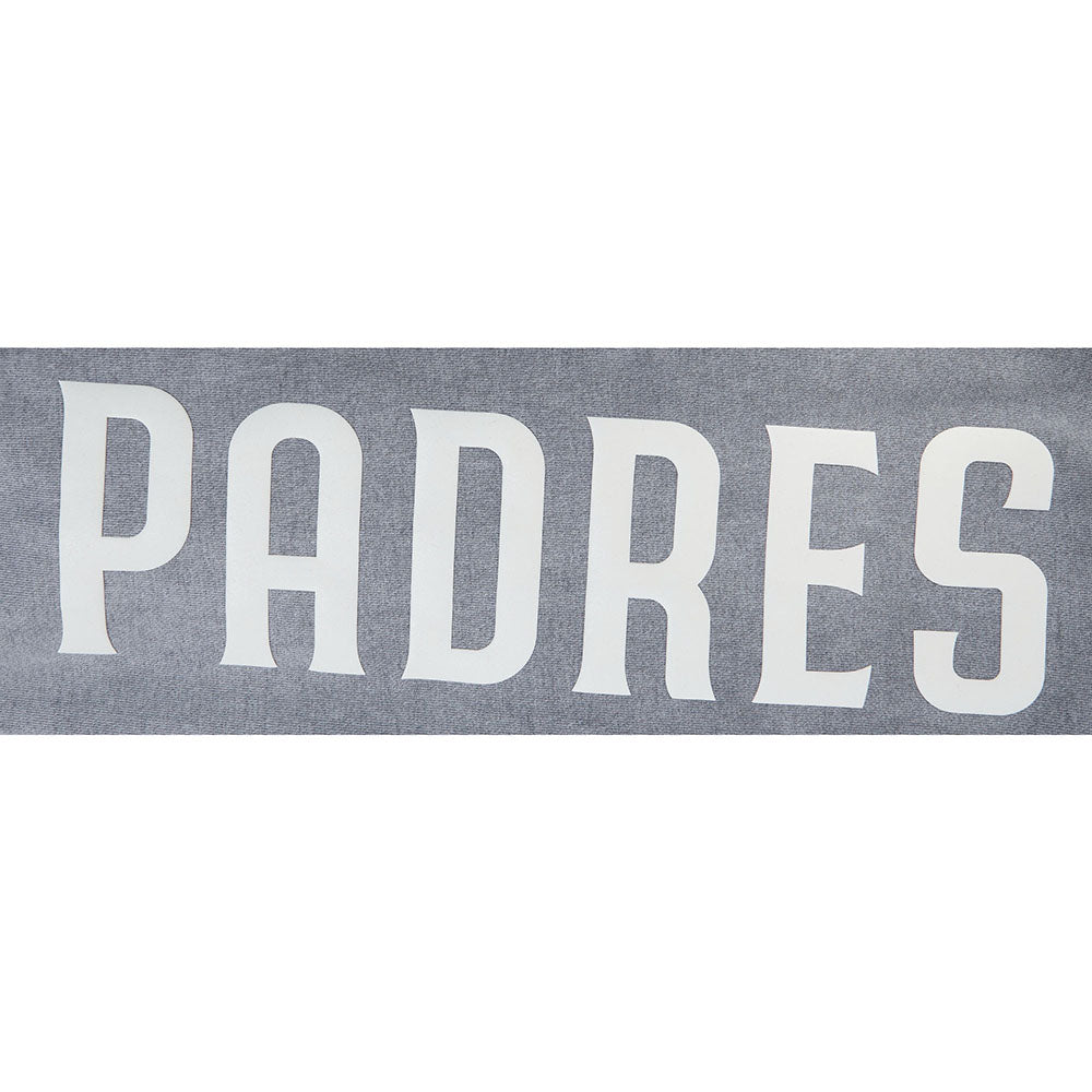 MLB SAN DIEGO PADRES STREET TEAM MEN'S ENZYME WASH DS FT PO HOODIE (WASHED GREY)