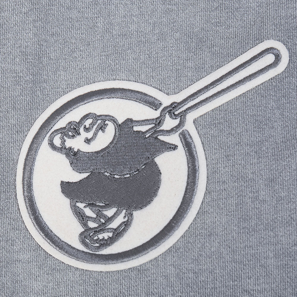 MLB SAN DIEGO PADRES STREET TEAM MEN'S ENZYME WASH DS FT PO HOODIE (WASHED GREY)