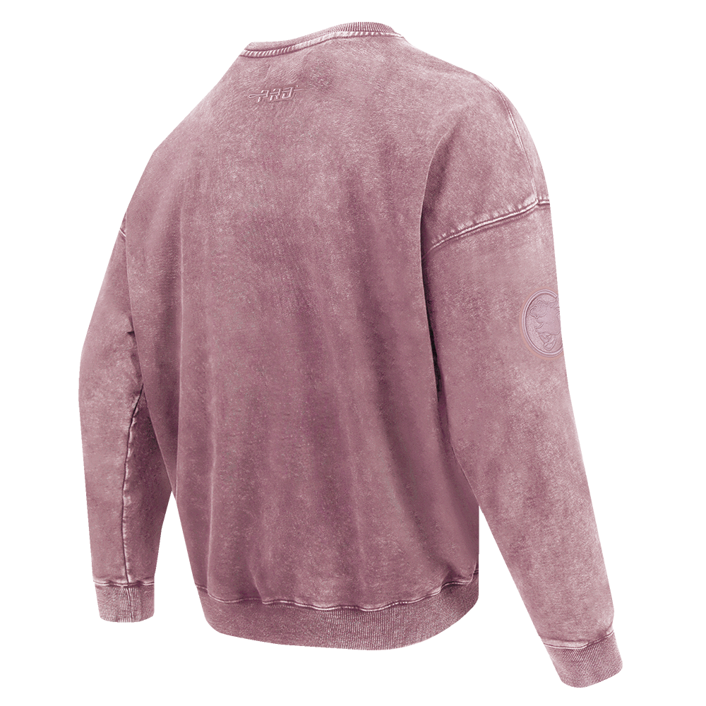 MLB SAN DIEGO PADRES WASHED CLASSIC MEN'S CREWNECK SWEATSHIRT (WASHED MAUVE)