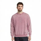 MLB SAN DIEGO PADRES WASHED CLASSIC MEN'S CREWNECK SWEATSHIRT (WASHED MAUVE)