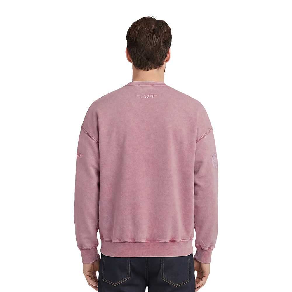 MLB SAN DIEGO PADRES WASHED CLASSIC MEN'S CREWNECK SWEATSHIRT (WASHED MAUVE)