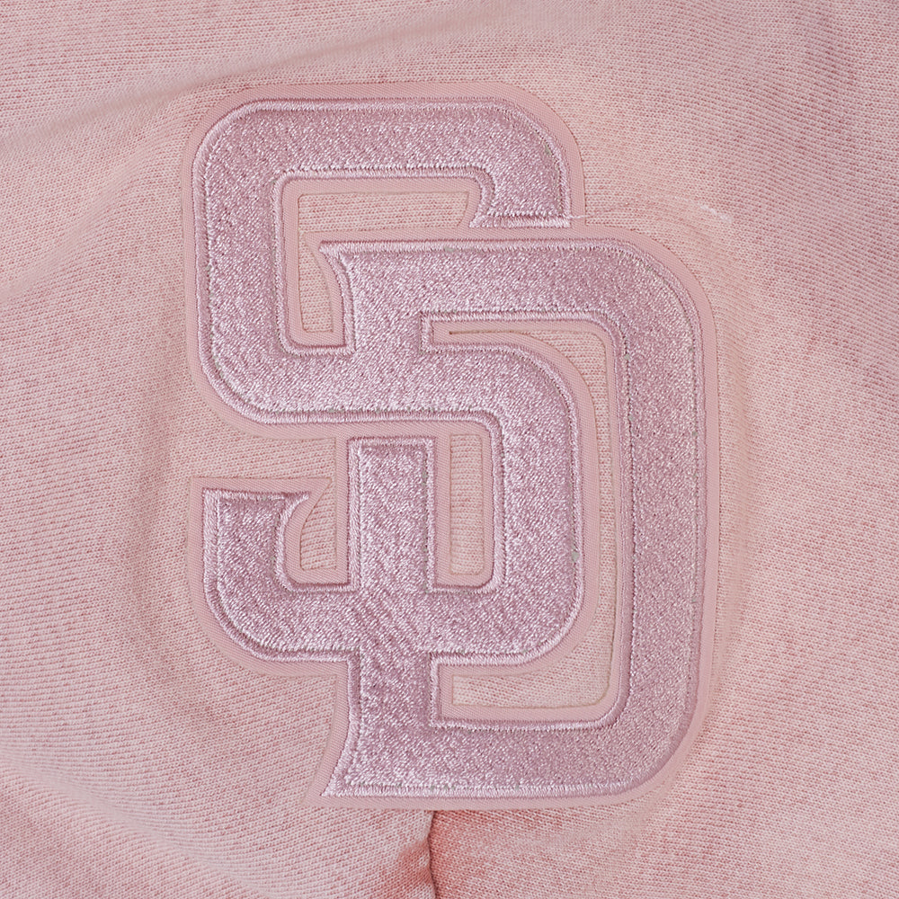MLB SAN DIEGO PADRES WASHED CLASSIC MEN'S PULLOVER HOODIE (WASHED MAUVE)