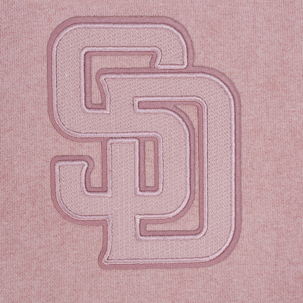 MLB SAN DIEGO PADRES WASHED CLASSIC MEN'S PULLOVER HOODIE (WASHED MAUVE)