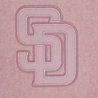 MLB SAN DIEGO PADRES WASHED CLASSIC MEN'S PULLOVER HOODIE (WASHED MAUVE)