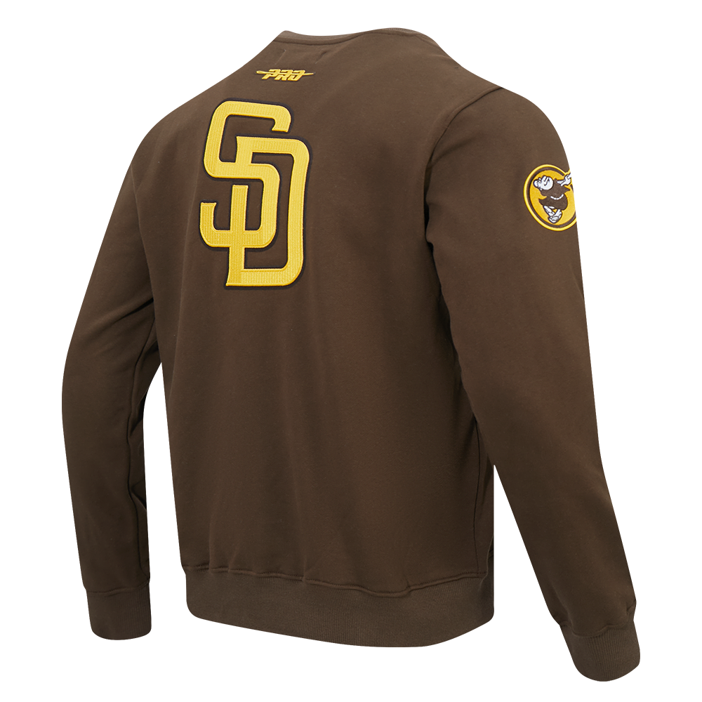 MLB SAN DIEGO PADRES CITY ARCH MEN'S FLC CREWNECK (BROWN)