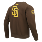 MLB SAN DIEGO PADRES CITY ARCH MEN'S FLC CREWNECK (BROWN)
