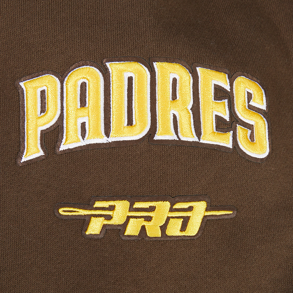 MLB SAN DIEGO PADRES CITY ARCH MEN'S FLC CREWNECK (BROWN)