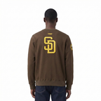 MLB SAN DIEGO PADRES CITY ARCH MEN'S FLC CREWNECK (BROWN)