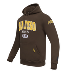 MLB SAN DIEGO PADRES CITY ARCH CHANDAIL À CAPUCHON EN MOLLETON POUR HOMME (BRUN)