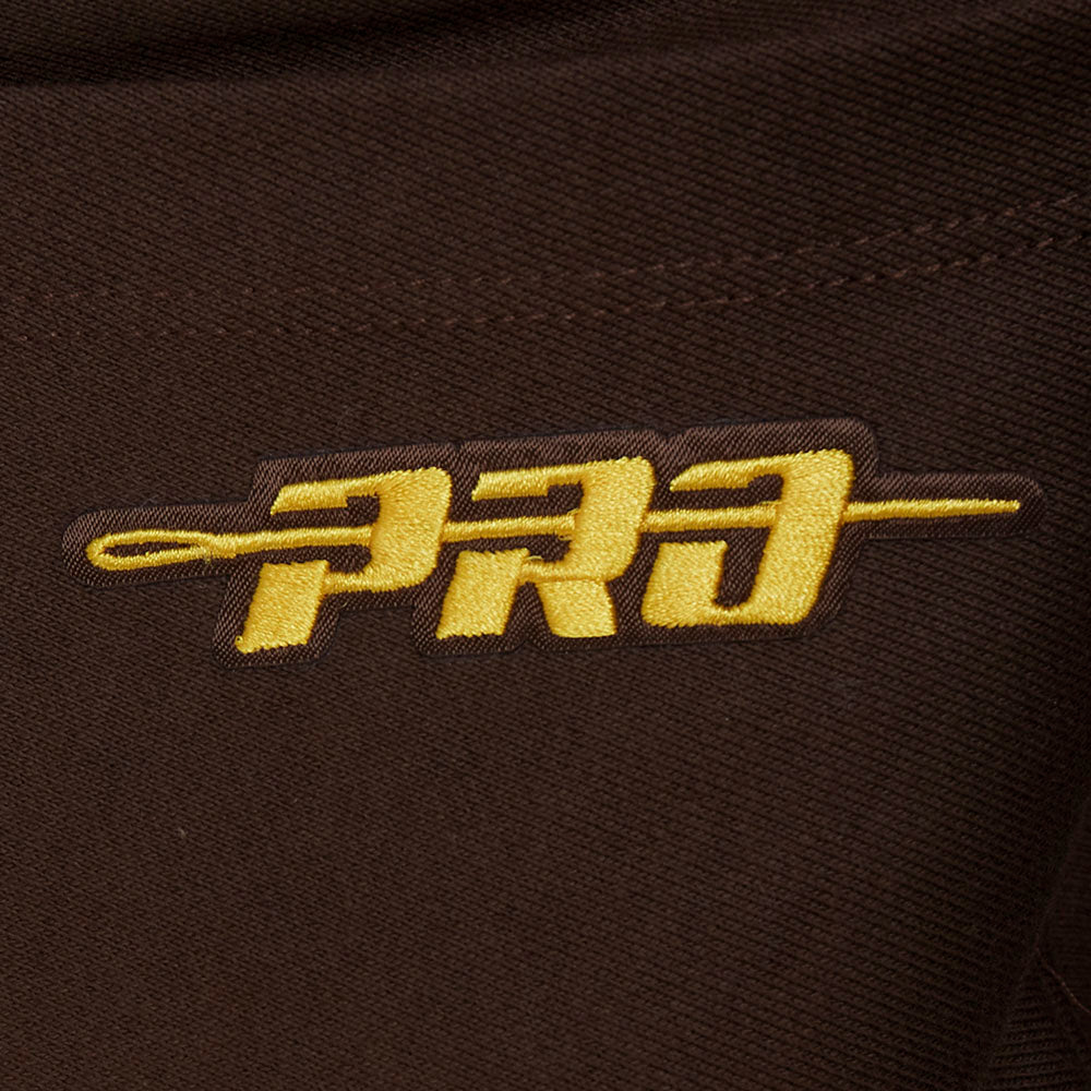 MLB SAN DIEGO PADRES CITY ARCH CHANDAIL À CAPUCHON EN MOLLETON POUR HOMME (BRUN)