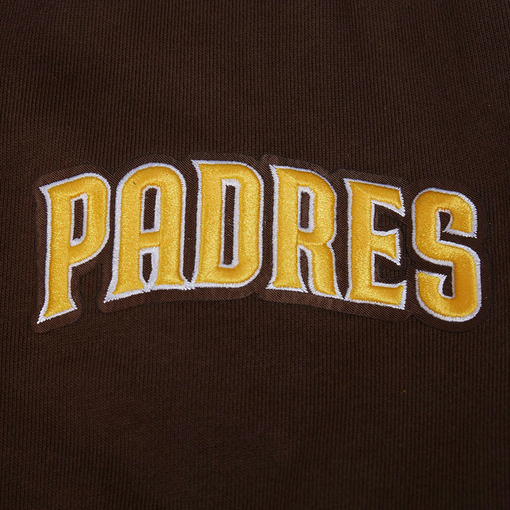 MLB SAN DIEGO PADRES CITY ARCH CHANDAIL À CAPUCHON EN MOLLETON POUR HOMME (BRUN)