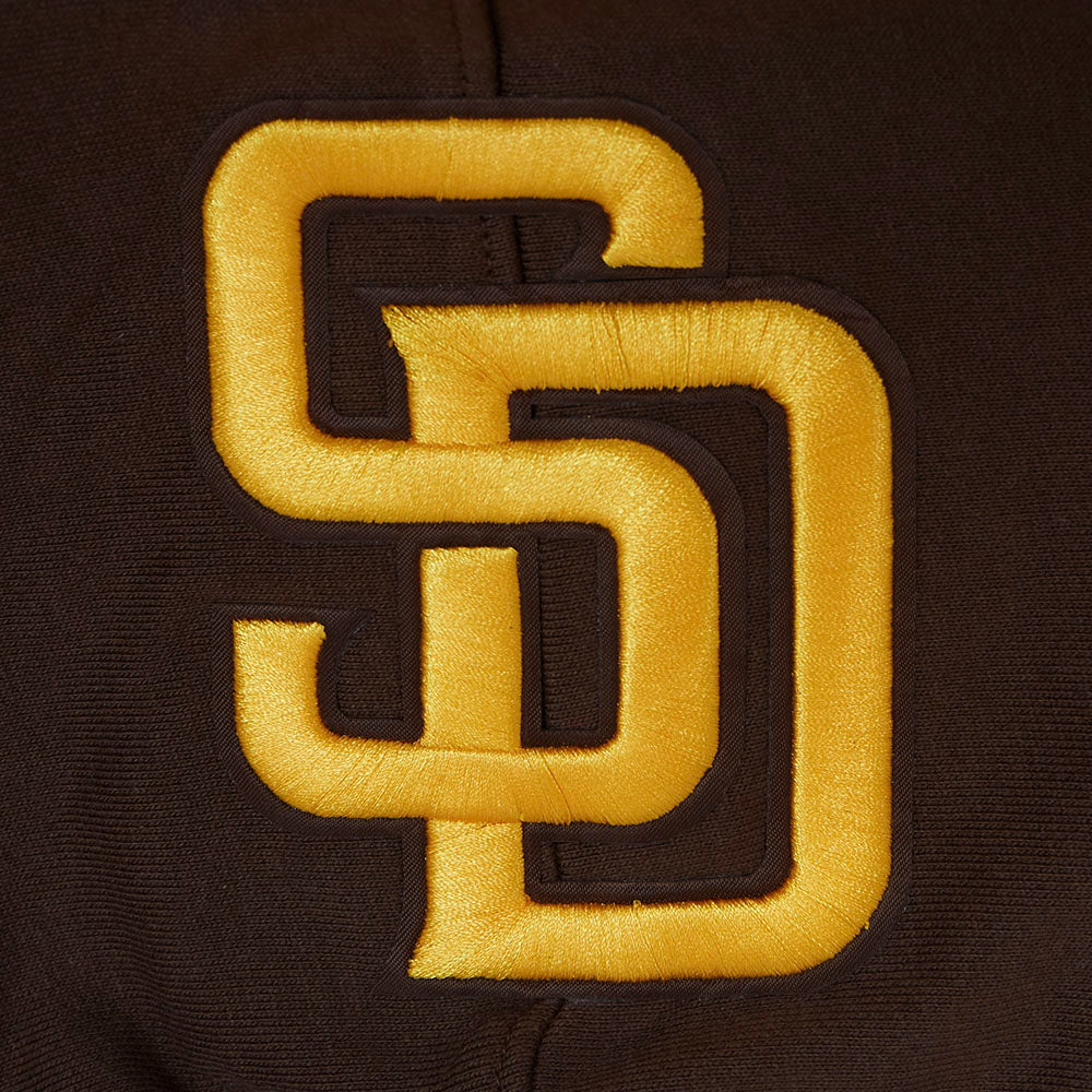 MLB SAN DIEGO PADRES CITY ARCH CHANDAIL À CAPUCHON EN MOLLETON POUR HOMME (BRUN)