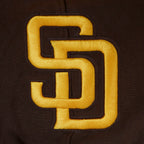 MLB SAN DIEGO PADRES CITY ARCH CHANDAIL À CAPUCHON EN MOLLETON POUR HOMME (BRUN)
