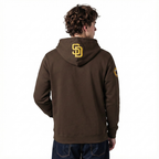 MLB SAN DIEGO PADRES CITY ARCH CHANDAIL À CAPUCHON EN MOLLETON POUR HOMME (BRUN)