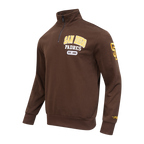 MLB SAN DIEGO PADRES CITY ARCH HAUT EN MOLLETON À GLISSIÈRE AU QUART POUR HOMME (BRUN)