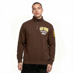 MLB SAN DIEGO PADRES CITY ARCH HAUT EN MOLLETON À GLISSIÈRE AU QUART POUR HOMME (BRUN)